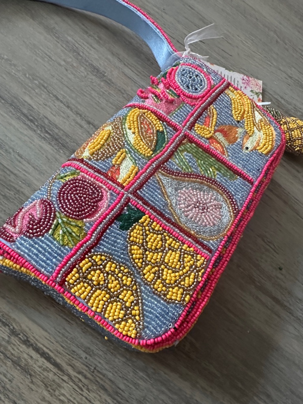 Made In India Beaded Fruit Patch Shoulder Bag - Picture 4 of 11